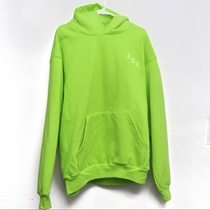 Born X Raised BXR Neon Green Tonal Hoodie